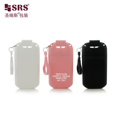 PWU007-B 20ml 30ml Card Shape Injection Black Pink White Perfume Spray Pump Bottle Packaging With Hook