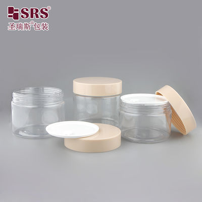 PET008 200g 250g 300g Customized Color PET Plastic Facial Cream Jar Container Packaging Wholesale