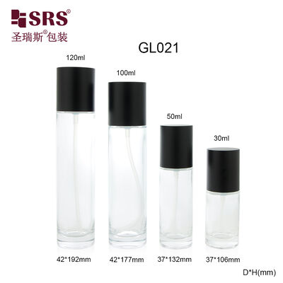 GL021 30ml 50ml 100ml 120ml Πραγματική φιάλη με μαύρο καπάκι