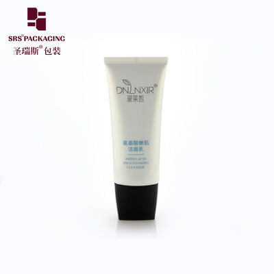 32mm PE Cosmetic Squeeze Tube, Sharp Nozzle & Square Flip Cap for Cleanser, Stretch Mark Cream Packaging