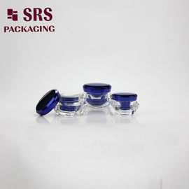 διαμαντένιο σχήμα 5g 15g 30g 50g διπλή τοιχμή πολυτελή μάσκα προσώπου ακρυλικά δοχεία με καπάκια