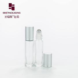10 ml 1/3 oz γυάλινο διαυγές παχύ τοίχωμα άδεια μπουκάλια κυλίνδρων αιθέρια έλαια