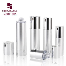 15ml 30ml 50ml καλλυντικό με ειδική παραγγελία ασημένιο κενό μπουκάλι κρέμας ματιών χωρίς αέρα
