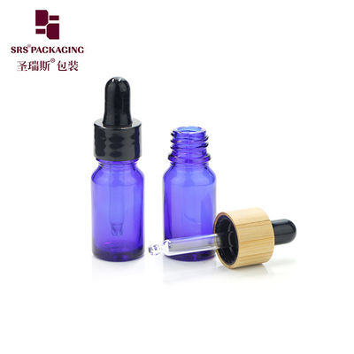 5 ml διαφανής διαφανής γυάλινης συσκευασίας πλαστικής φιάλης με καπάκι σταγονιδίου για αιθέρια έλαια