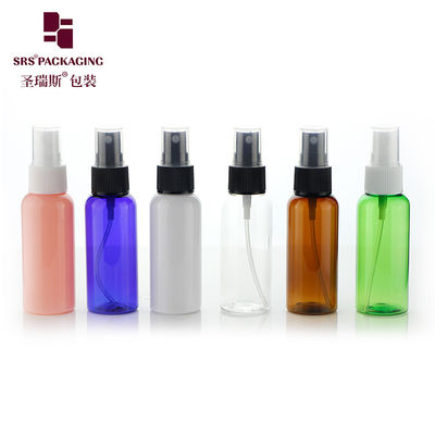 50 ml πλαστικό PET με προσαρμοσμένο χρώμα γυμνό αλκοολικό σπρέι