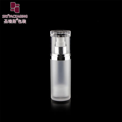 15 ml 30 ml 50 ml στρογγυλό σχήμα προσαρμοσμένο χρώμα ακρυλική λοσιόν χωρίς αέρα μπουκάλι