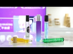 GB τετραγωνικό πολύχρωμο διαυγές άρωμα χωρίς διαρροή παχύ κάτω γυάλινο μπουκάλι 10 ml