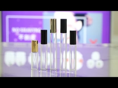 BLP17 15ml 17mm διάμετρο μεταλλωμένο ροζ χρυσό γυάλινο μπουκάλι με αληθινή χρυσή σφαίρα και αλουμινένιο καπάκι.