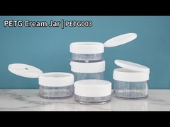 PETG003 Πλαστικό βάζο με καπάκι για κρέμα