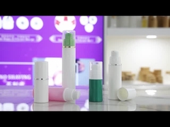 Α024 λευκό μπουκάλι με λευκό καπάκι με ασημένια γραμμή ΑΡ μπουκάλι χωρίς αέρα για λοσιόν ορού