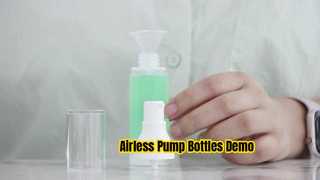 PA029 15ml 30ml 50ml Άδειο PP Plastic Translucent Airless Plastic Pump Bottles Demo
