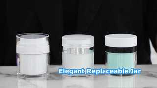 Παρουσιάστε το Replaceable Empty Cosmetic Serum Gel Elegant Airless ακρυλικό βάζο για εσάς