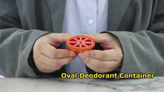 D040 Ρολόι: 15ML 40ML 50ML 75ML PP πλαστικό οβάλ σχήμα αποσμητικό δοχείο τζελ Βιτρίνα